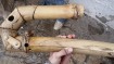Malcolm's hand made bamboo saxophone.